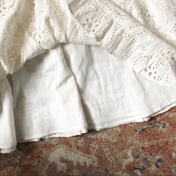 Lovers + Friends Kate White Eyelet Mini Dress - Picture 5 of 6